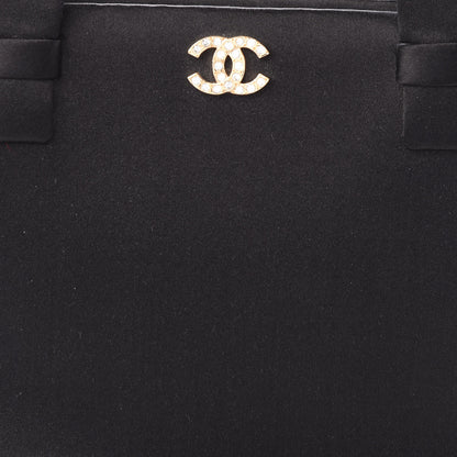 Chanel Satin CC Evening Bag Black 8 of 8