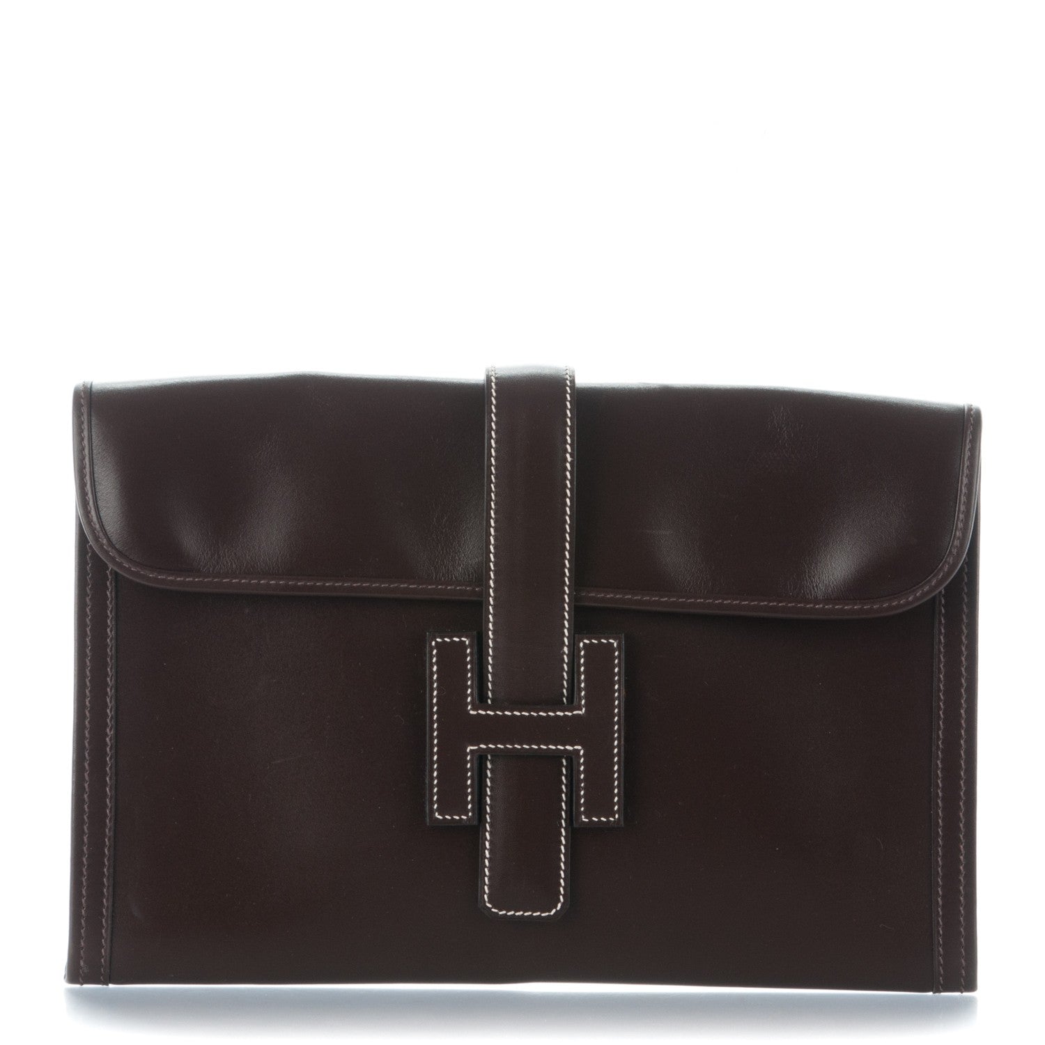 Hermes Box Jige PM Clutch Chocolate 1 of 7