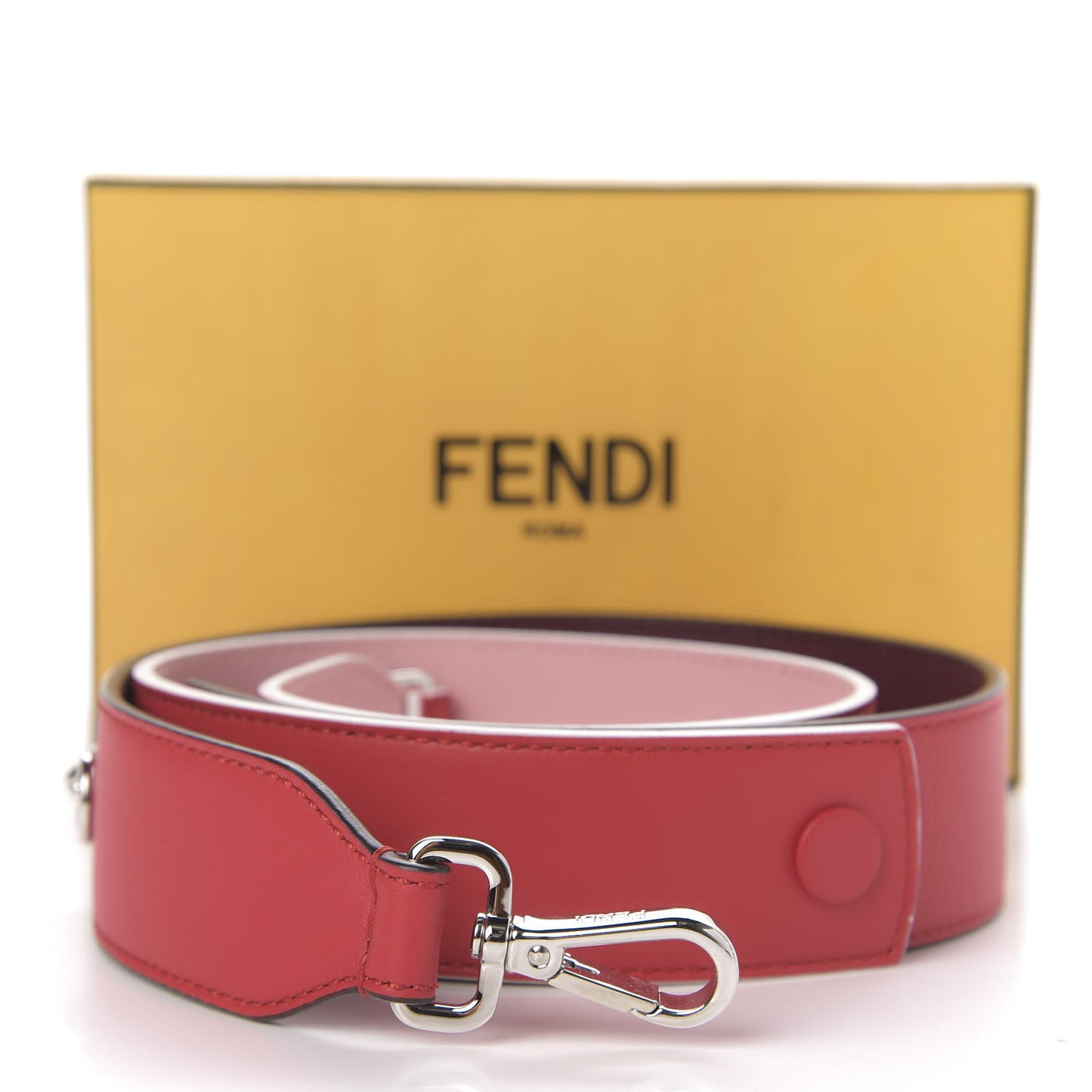 Calfskin Strap You Red Burgundy Pink