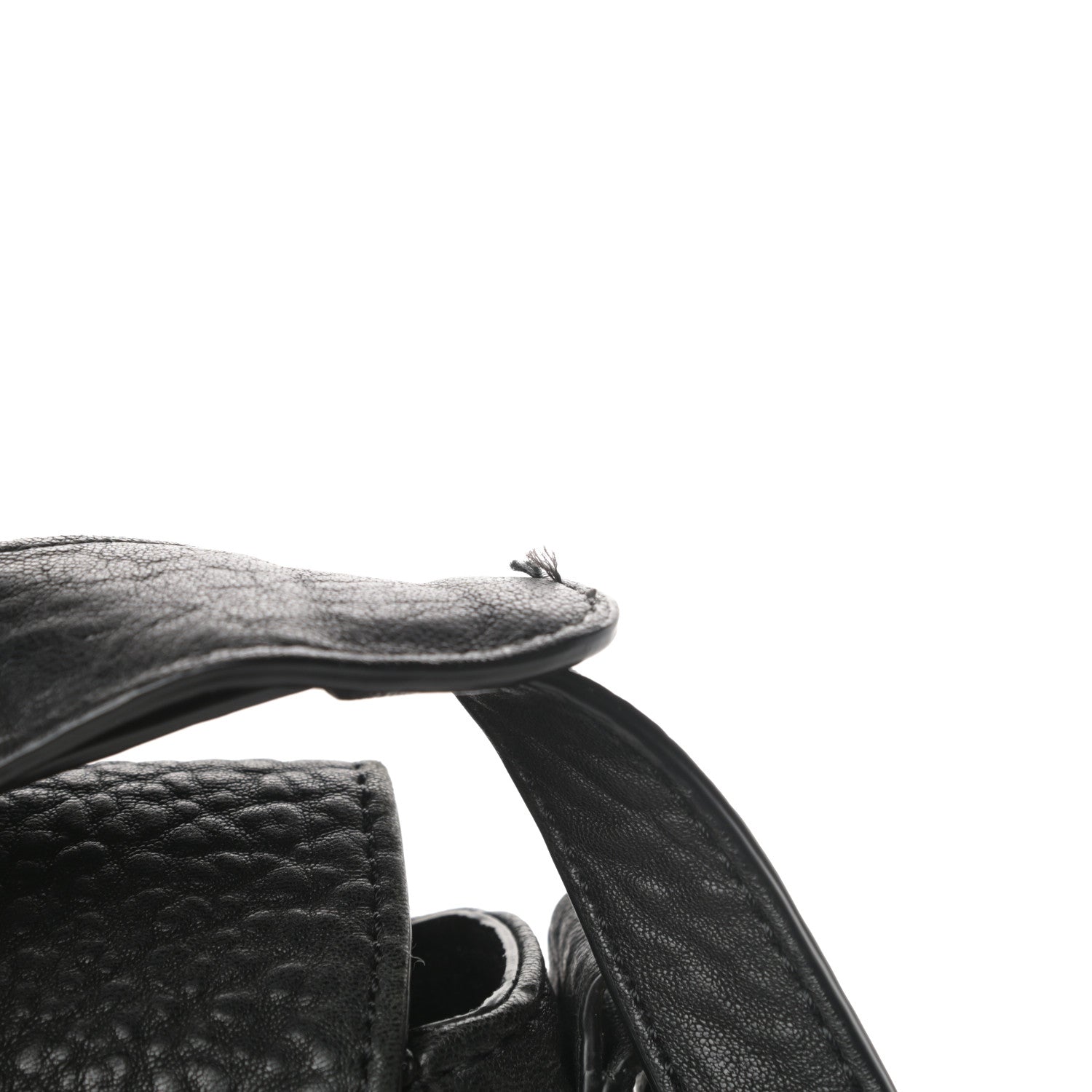 Alexander Wang Pebbled Lambskin Lia Sling Black with Antique Brass Hardware 11 of 13