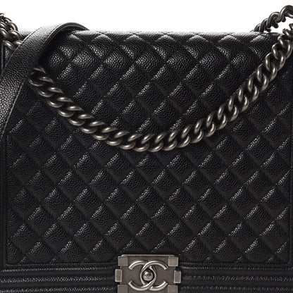 Chanel Caviar Quilted Large Boy Flap Black 11 of 11