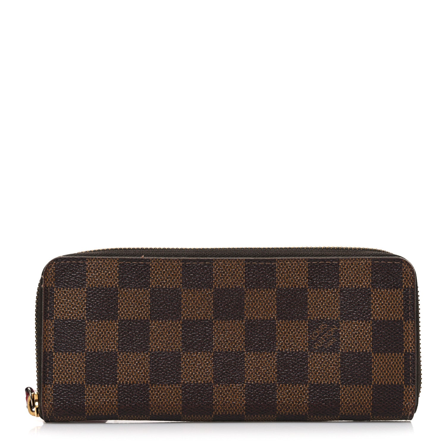 Louis Vuitton Damier Ebene Clemence Wallet Cherry 1 of 8
