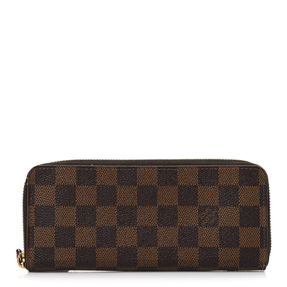 Louis Vuitton Damier Ebene Clemence Wallet Cherry 1 of 8
