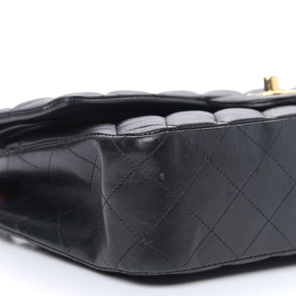 Chanel Lambskin Quilted Medium Double Flap Black 9 of 10