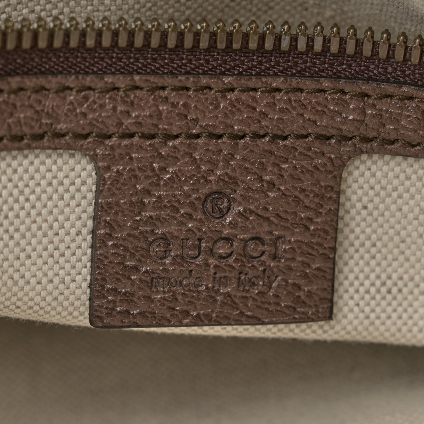 Soft GG Supreme Monogram Textured Dollar Calfskin Web Large Ophidia Carry-On Duffle Bag Beige Ebony New Acero