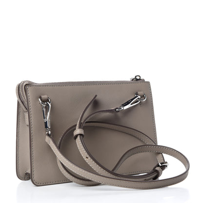 Marc Jacobs Saffiano Medium Madison Flap Crossbody Bag Cement 3 of 9