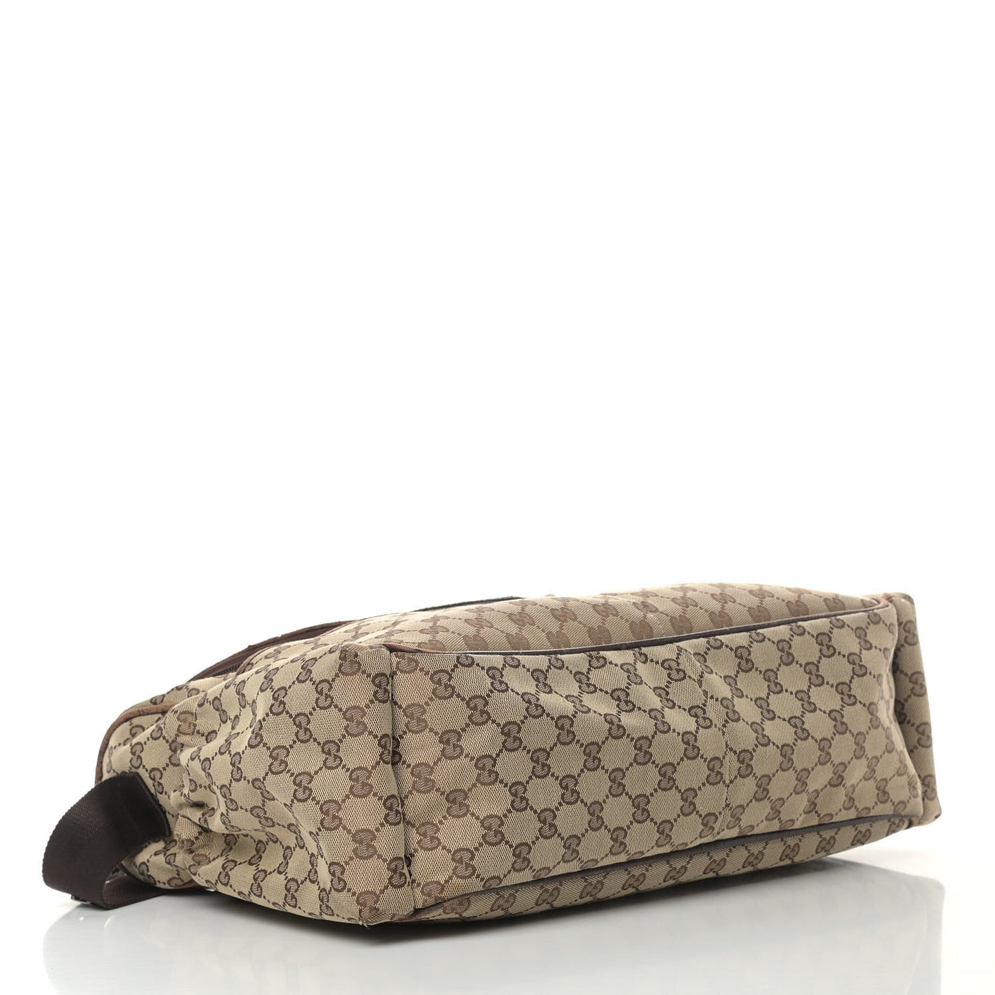 Monogram Natural Pigskin Large Diaper Bag Beige Ebony Cocoa Dark Chocolate