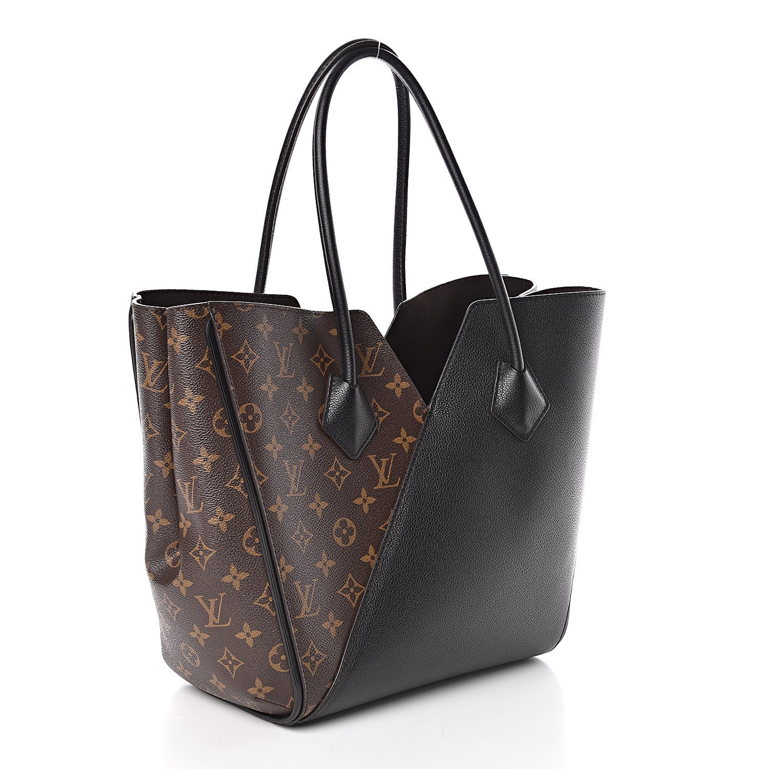 Louis Vuitton Calfskin Monogram Kimono Tote Black 3 of 9