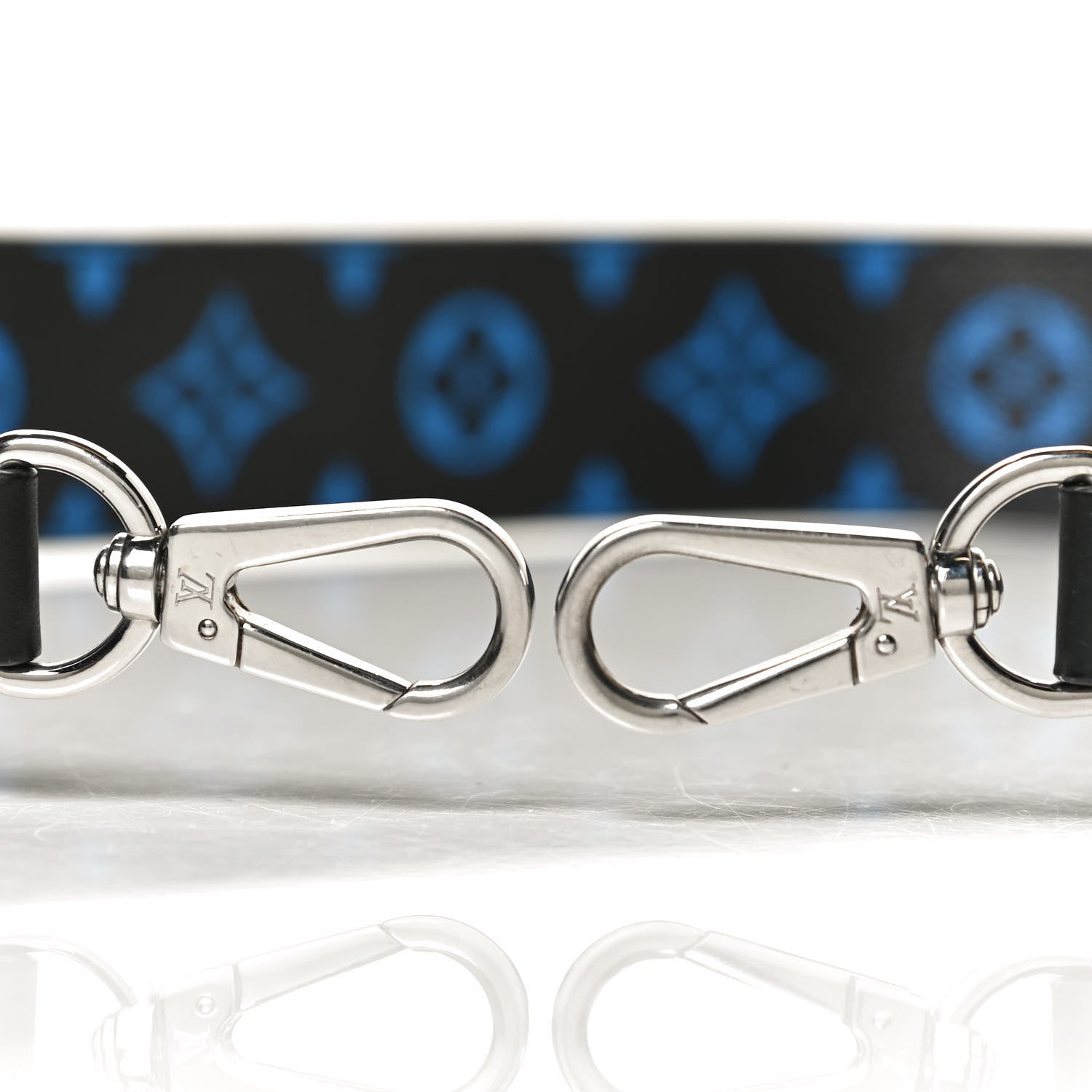 Louis Vuitton Canvas Bandouliere Shoulder Strap Black Bleu Digital 3 of 5