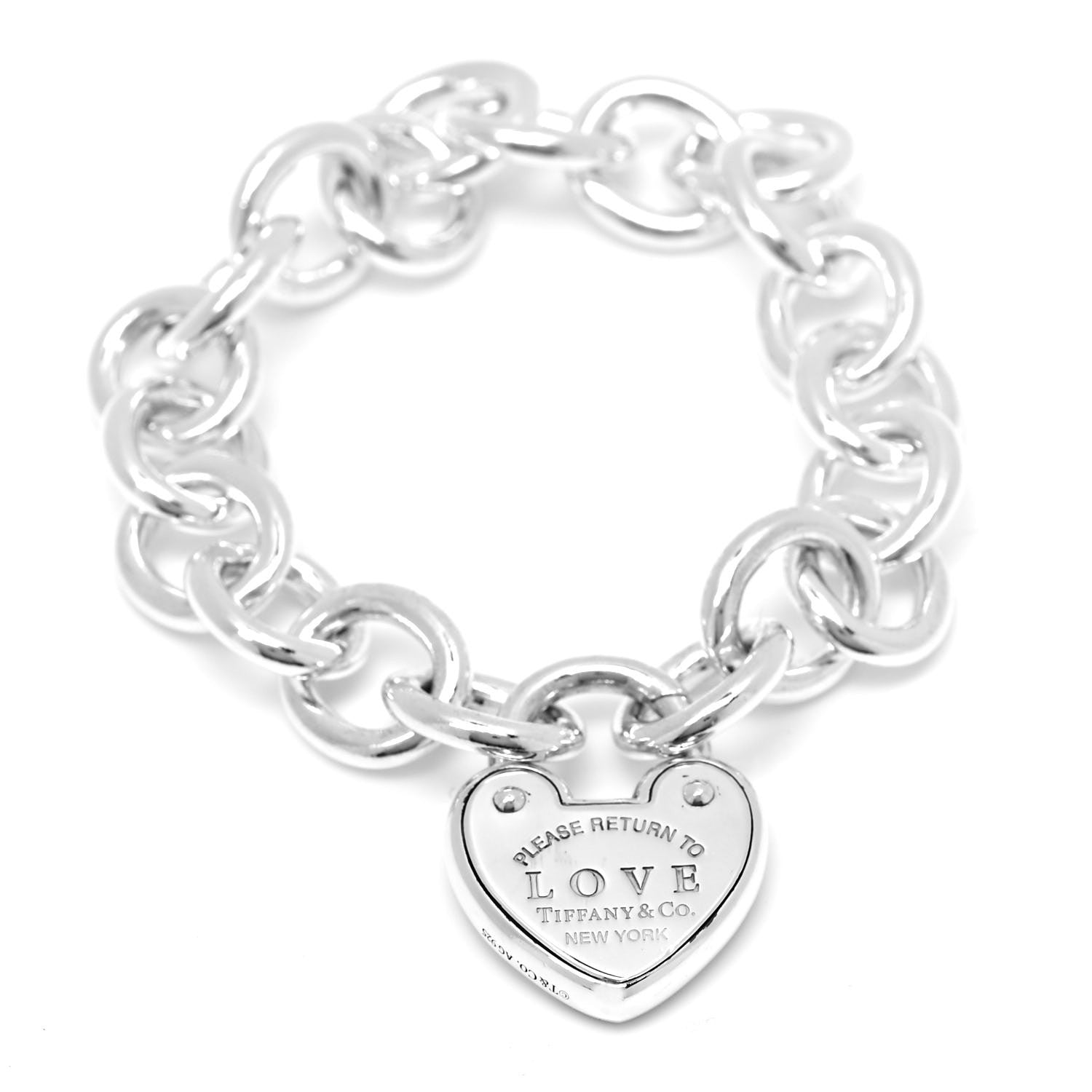 Tiffany Sterling Silver Return to Tiffany Love Lock Bracelet 1 of 4