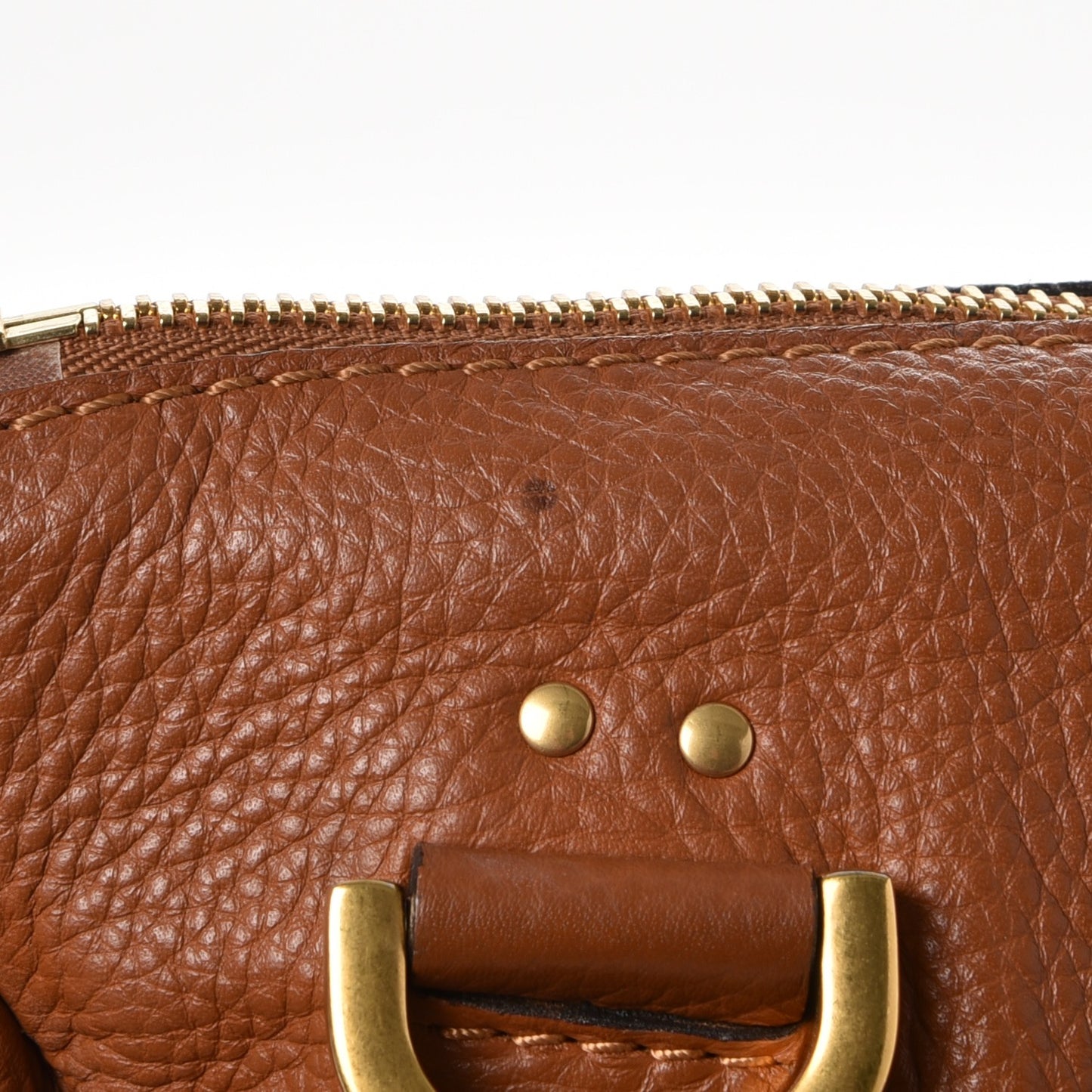Calfskin Medium Marcie Satchel Tan