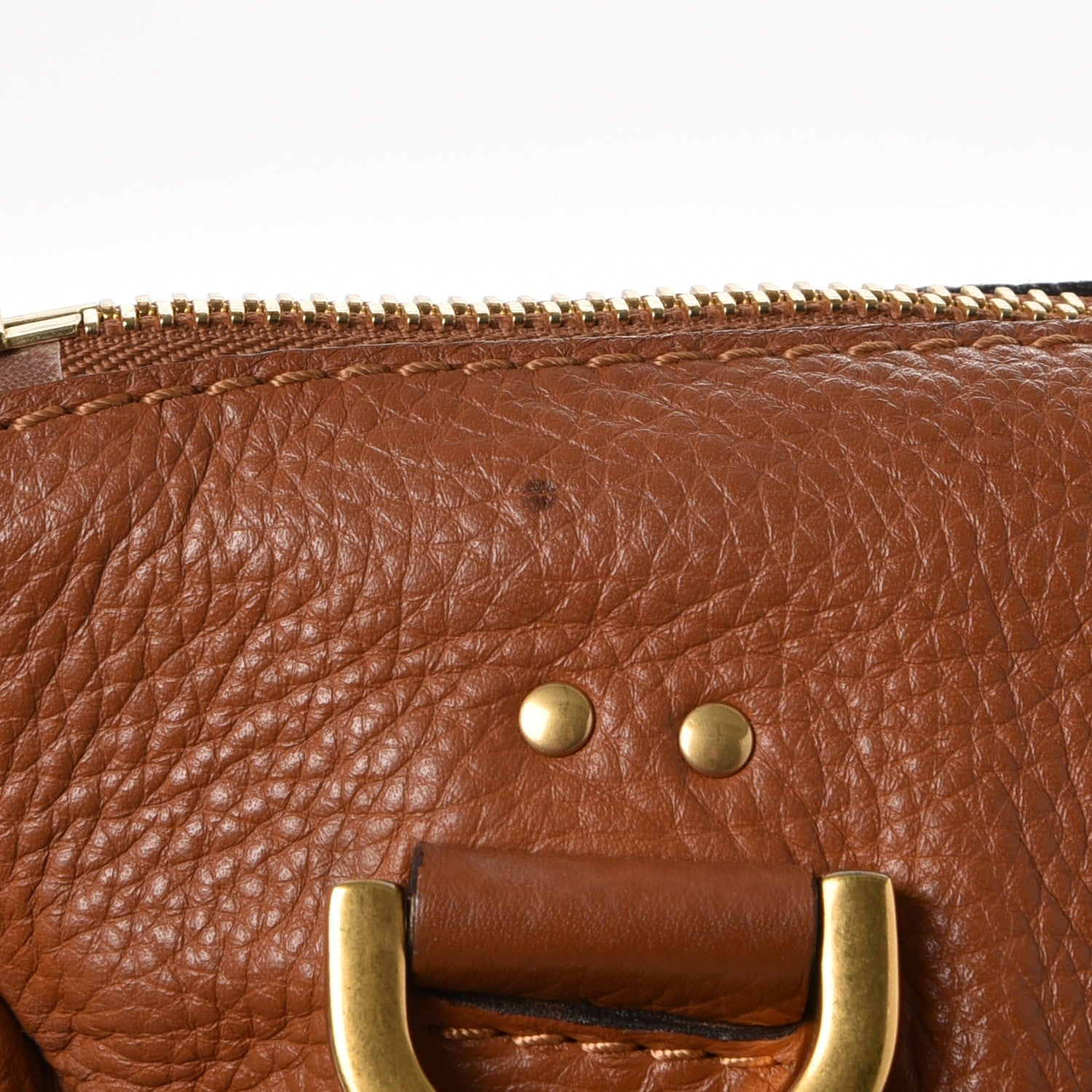 Chloe Calfskin Medium Marcie Satchel Tan 10 of 10