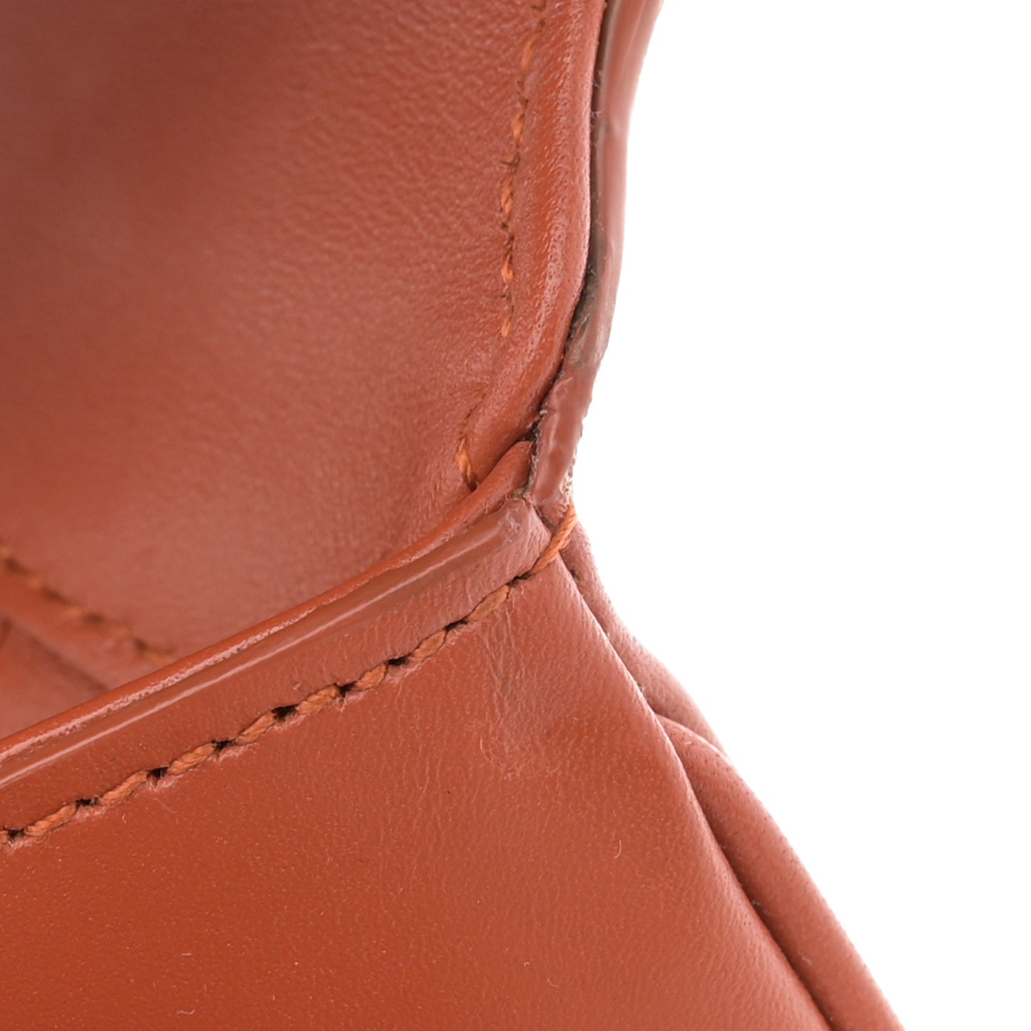 Smooth Calfskin Le Maillon Satchel Orange