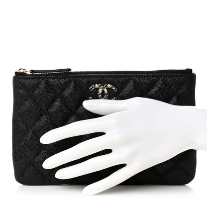 Chanel Caviar Quilted Coco Candy Small Cosmetic Case Black 2 of 8