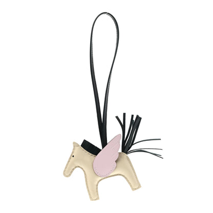 Hermes Milo Lambskin Grigri Rodeo Pegase Horse Bag Charm PM Nata Mauve Sylvestre Vert Cypress 1 of 5