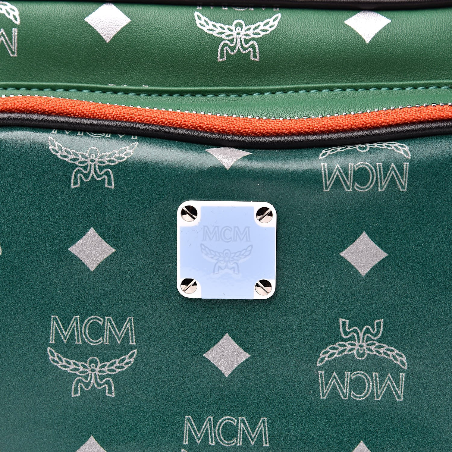 MCM Visetos Reflective Nylon Resnick Belt Bag Eden 8 of 11