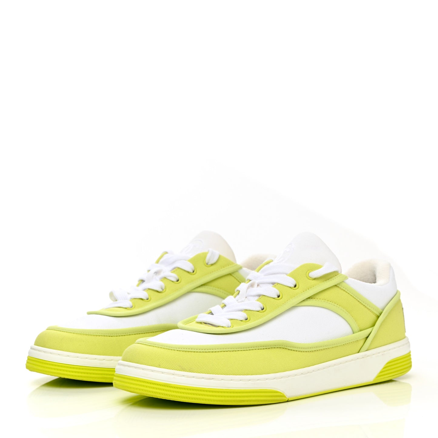 Fabric Womens Logo Sneakers 38 Green