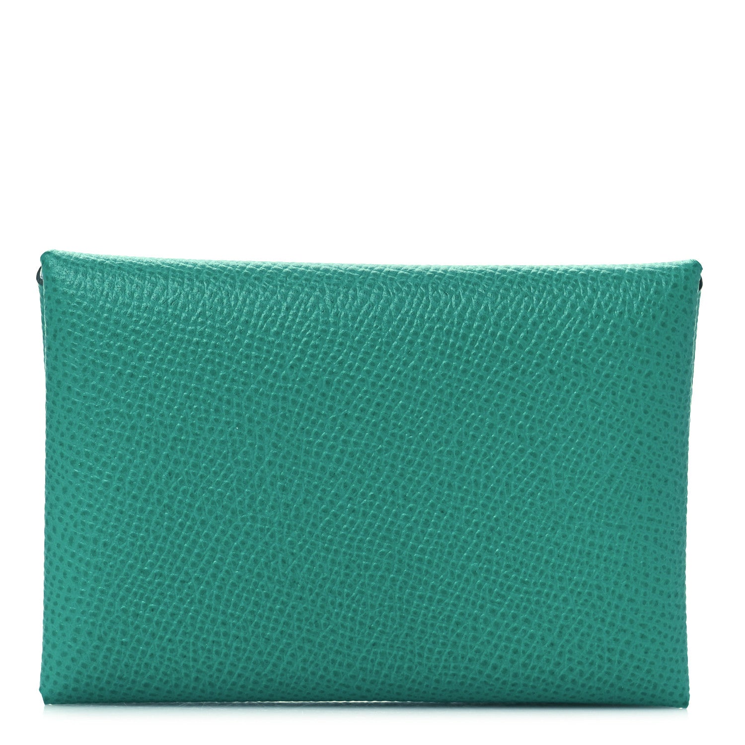 Hermes Epsom Verso Calvi Duo Card Case Vert Jade Bleu Brume 1 of 10