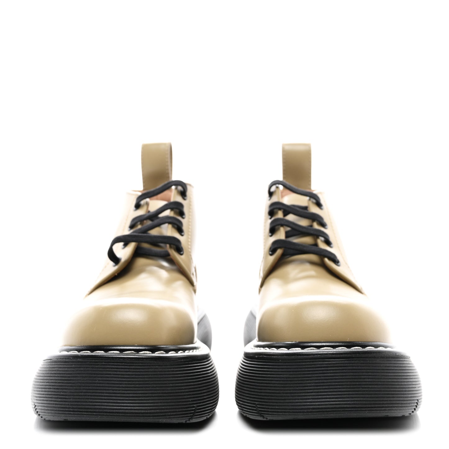 Calfskin Bounce Lace Up Ankle Boots 41 All Spice Black