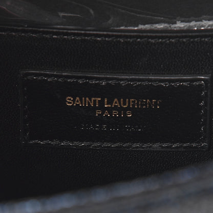 Saint Laurent Grain De Poudre Medium Classic Monogram Kate Satchel Graphite 6 of 10