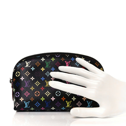 Louis Vuitton Monogram Multicolor Cosmetic Pouch Black Grenade 2 of 8