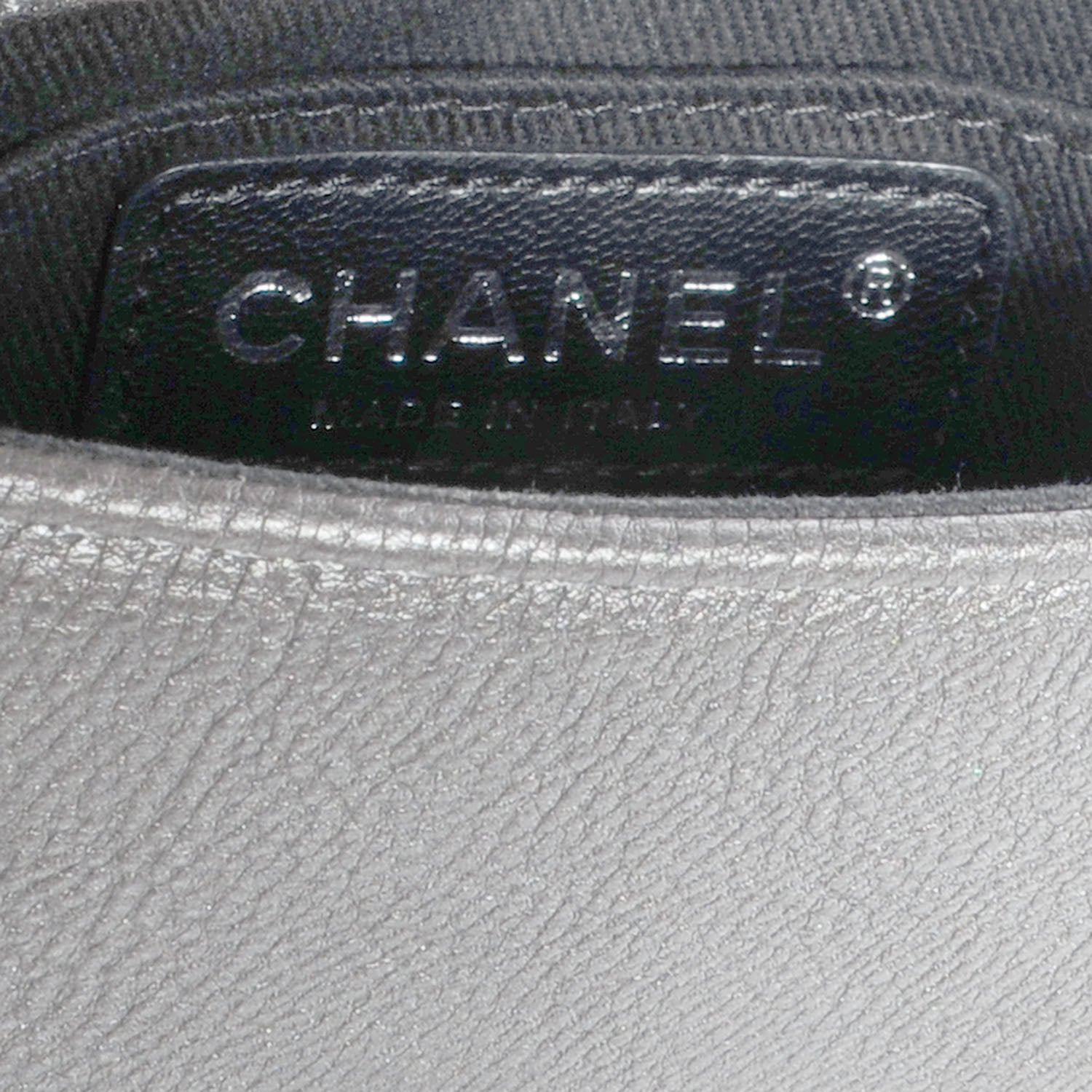 Chanel Iridescent Calfskin Back To School Mini Crossbody Flap Anthracite 15 of 20