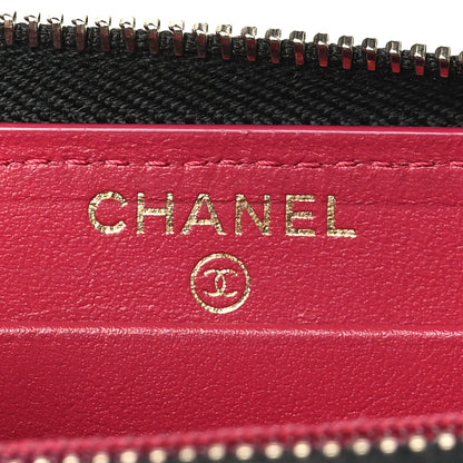 Chanel Goatskin Quilted Medium Chanel 19 Zipped Wallet Black 6 of 8