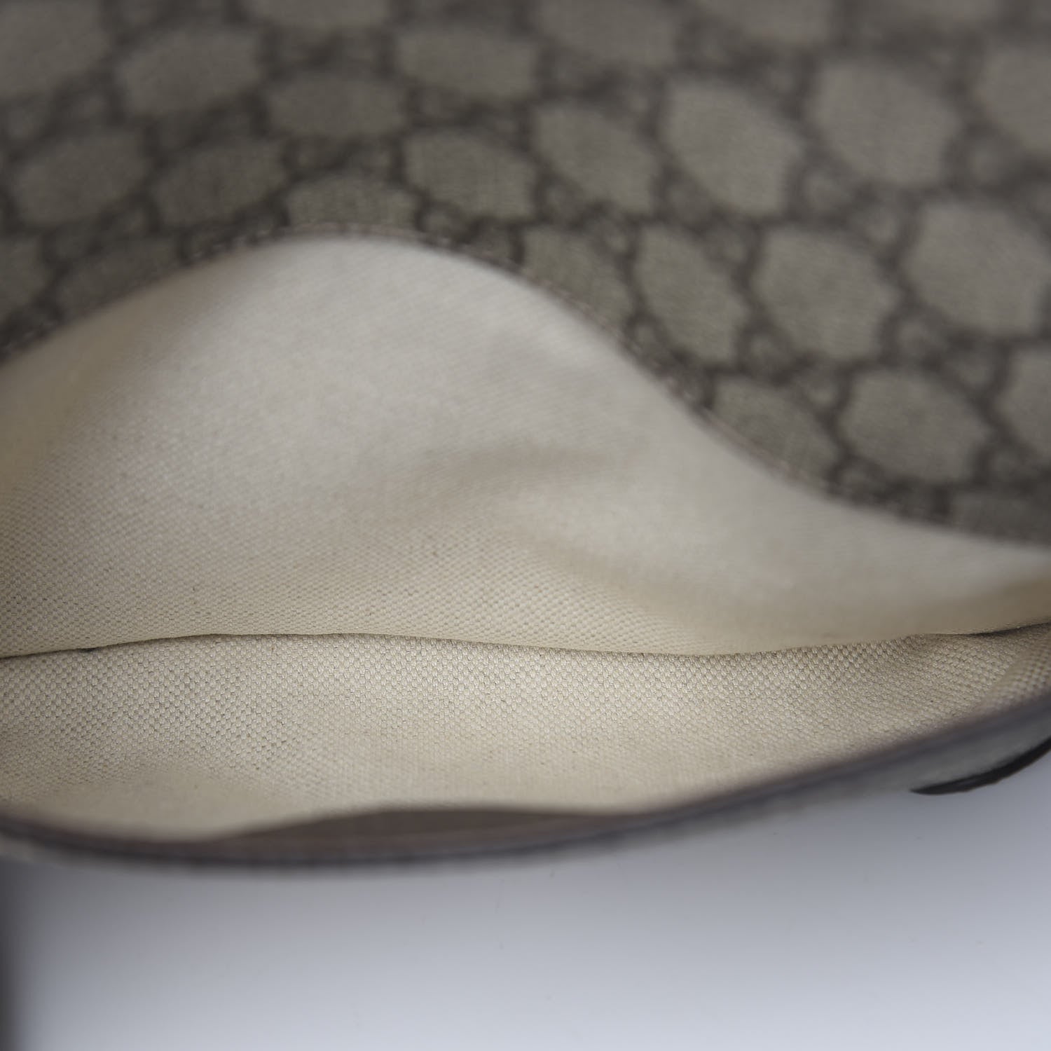 Gucci GG Supreme Monogram Web Small Neo Vintage Double Flap Messenger Bag Beige New Acero 9 of 12