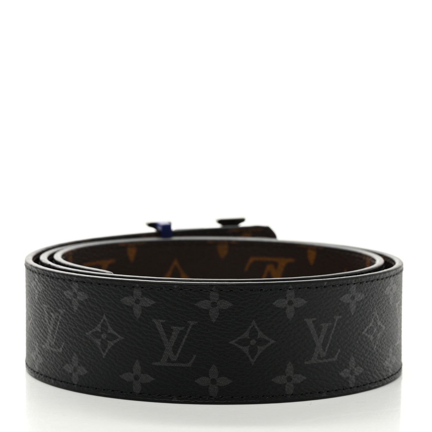 Louis Vuitton Monogram Eclipse 40mm LV Line Reversible Belt 85 34 2 of 8