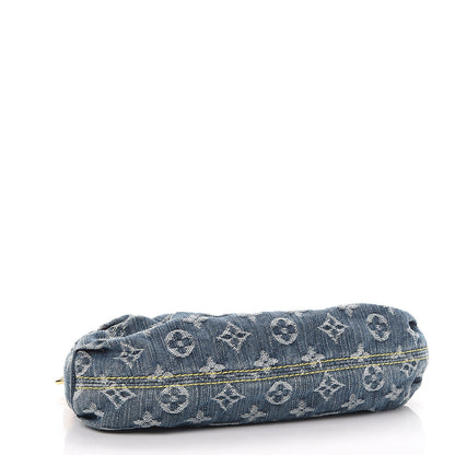 Louis Vuitton Monogram Denim Mini Pleaty Blue 4 of 10