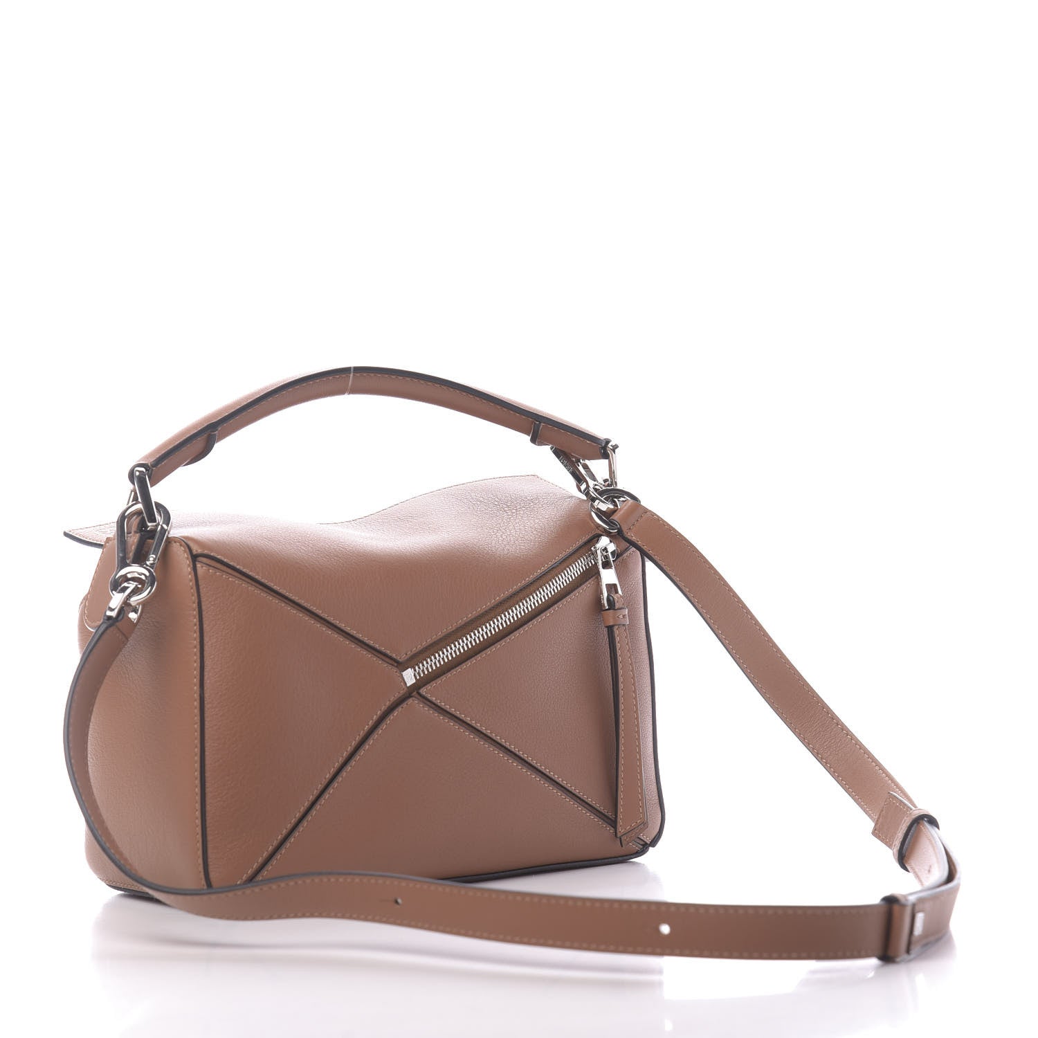Loewe Calfskin Small Puzzle Bag Tan 2 of 8