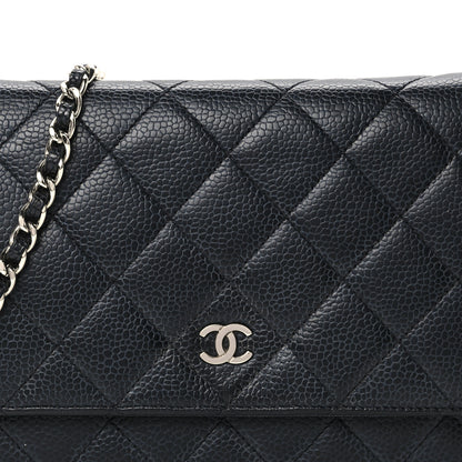 Chanel Caviar Quilted Wallet on Chain WOC Black 9 of 12