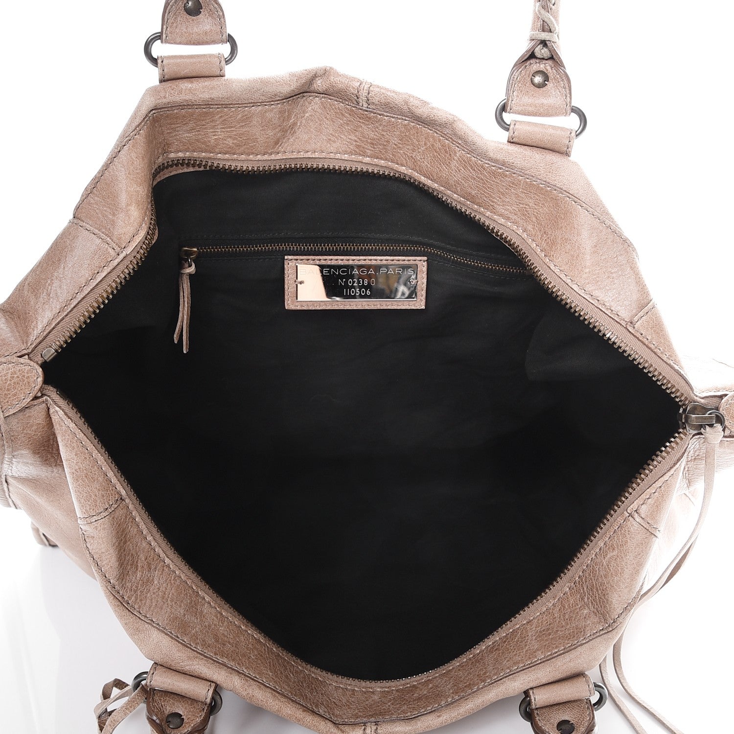 Balenciaga Agneau Classic Hardware Weekender Seigle 5 of 19