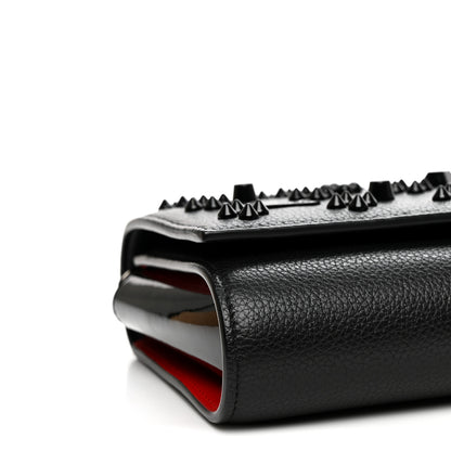 Christian Louboutin Calfskin Spikes Loubinthesky Paloma Clutch Black 9 of 11