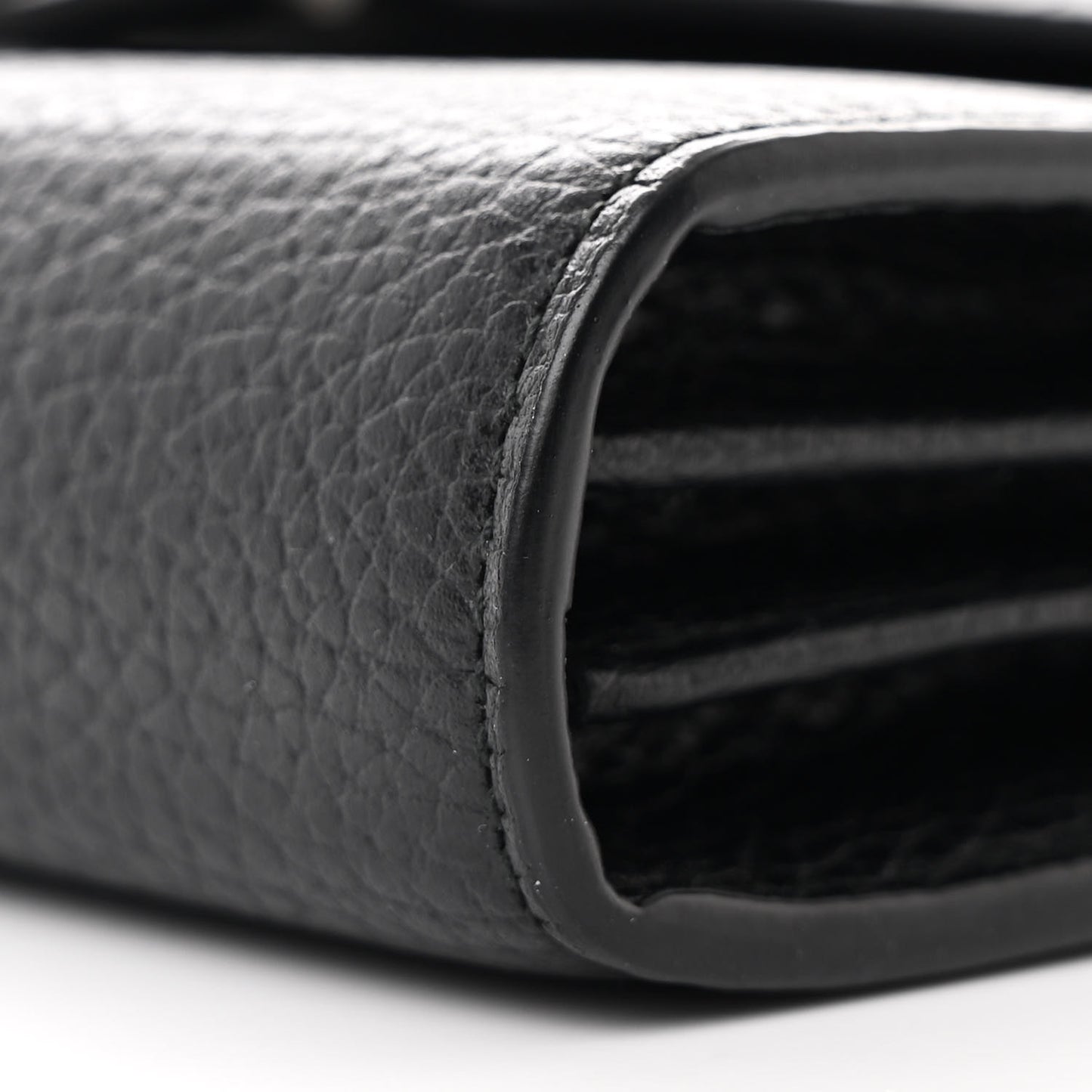 Calfskin Mini Dionysus Chain Wallet Black