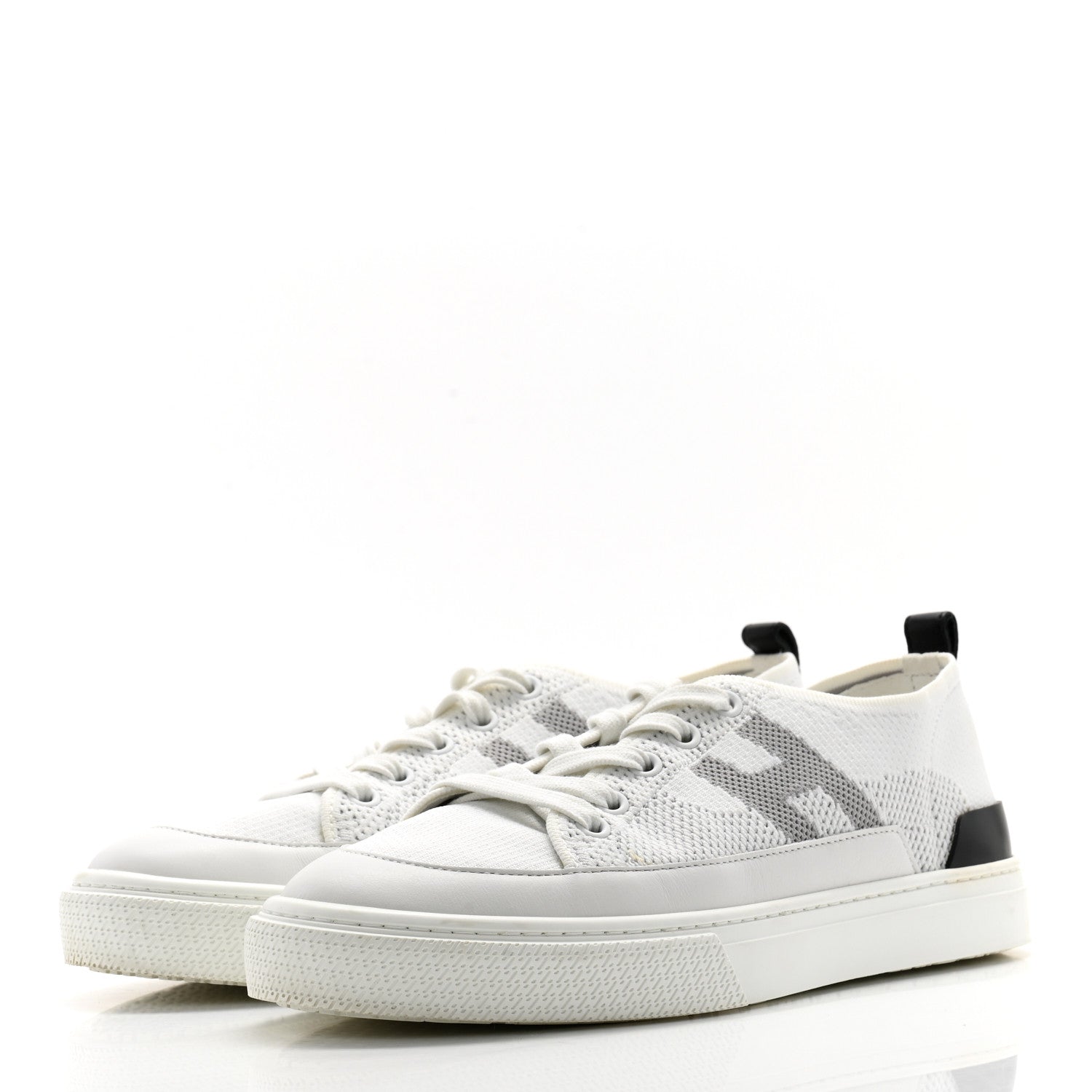 Hermes Calfskin Deep Sneakers 38 White Multicolor 3 of 12