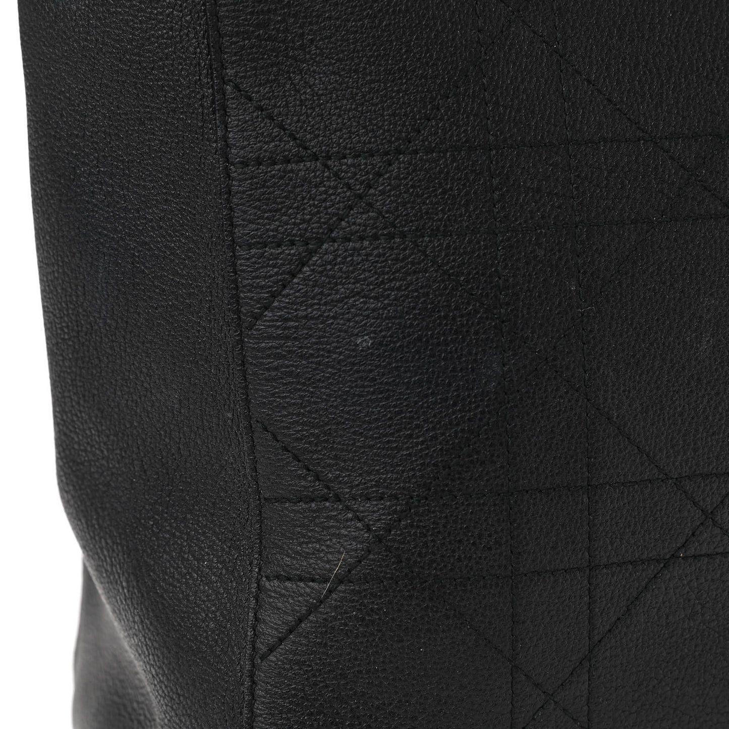 Grained Calfskin Cannage Medium Ultradior Tote Black