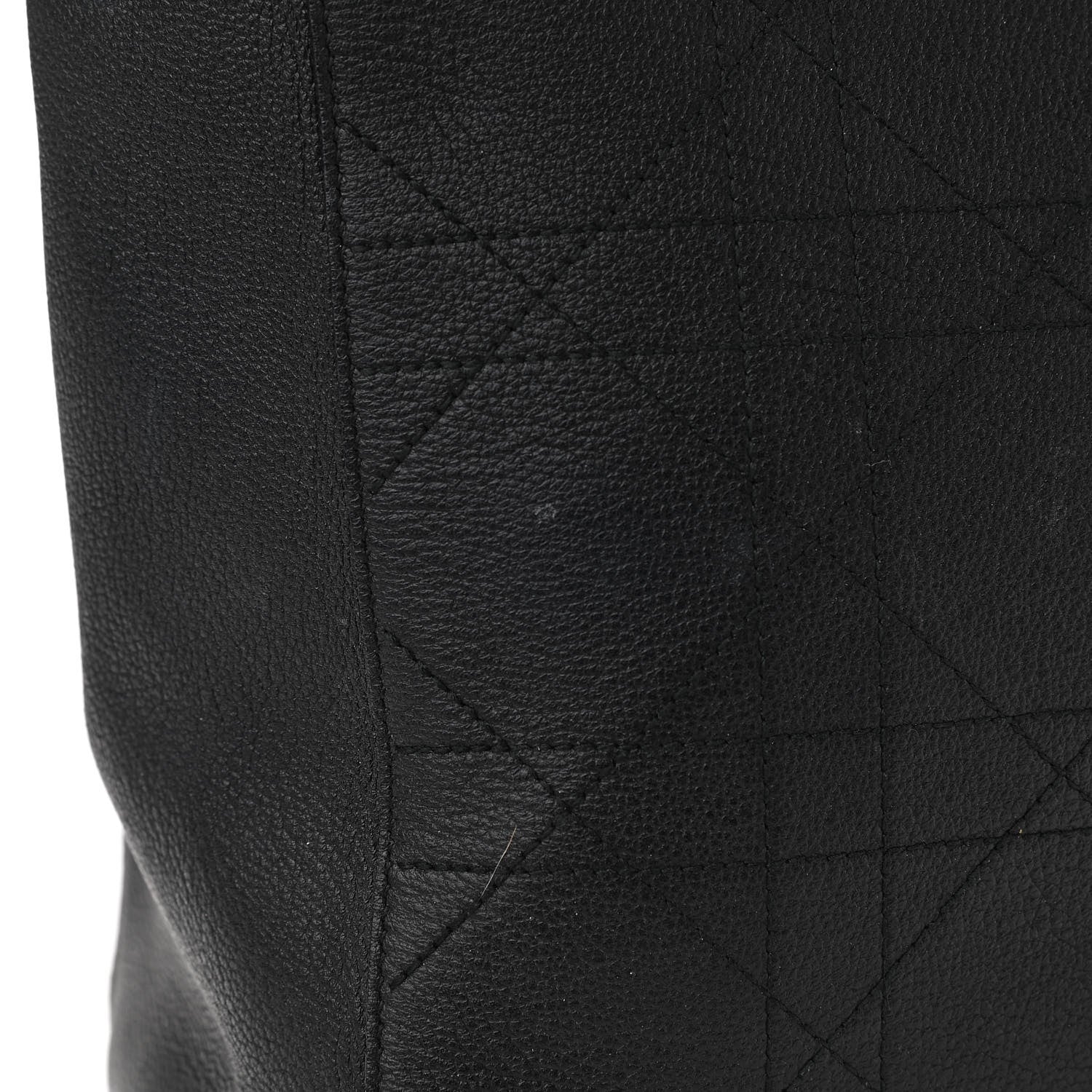 Christian Dior Grained Calfskin Cannage Medium Ultradior Tote Black 12 of 14
