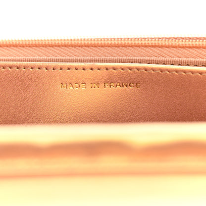 Chanel Metallic Lambskin Quilted Wallet On Chain WOC Golden 7 of 12