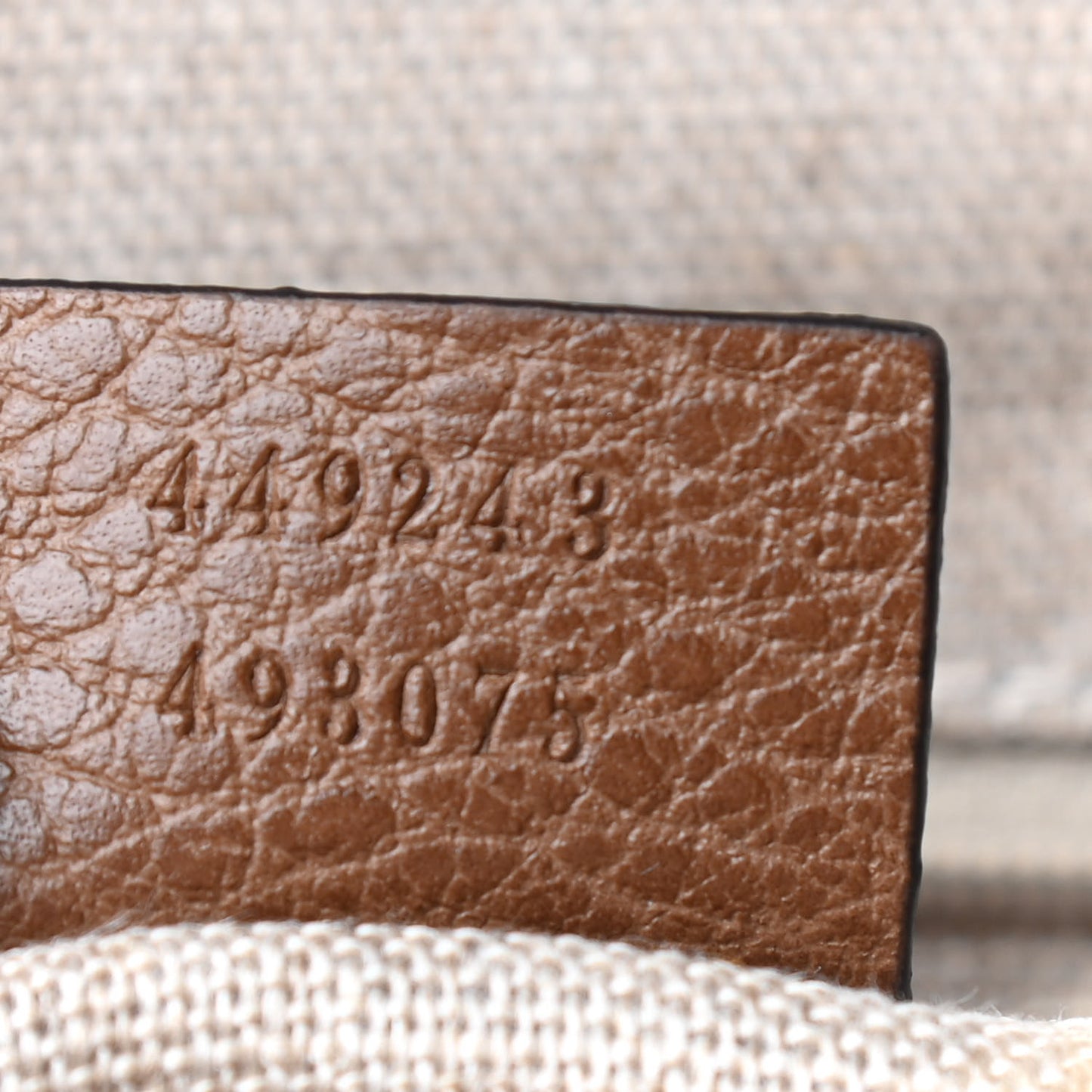 Monogram Medium Bree Shoulder Bag Beige Tabacco