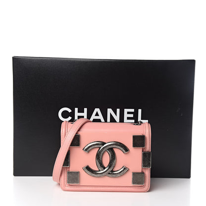 Chanel Lambskin Plexiglass Boy Brick Flap Pink 14 of 14