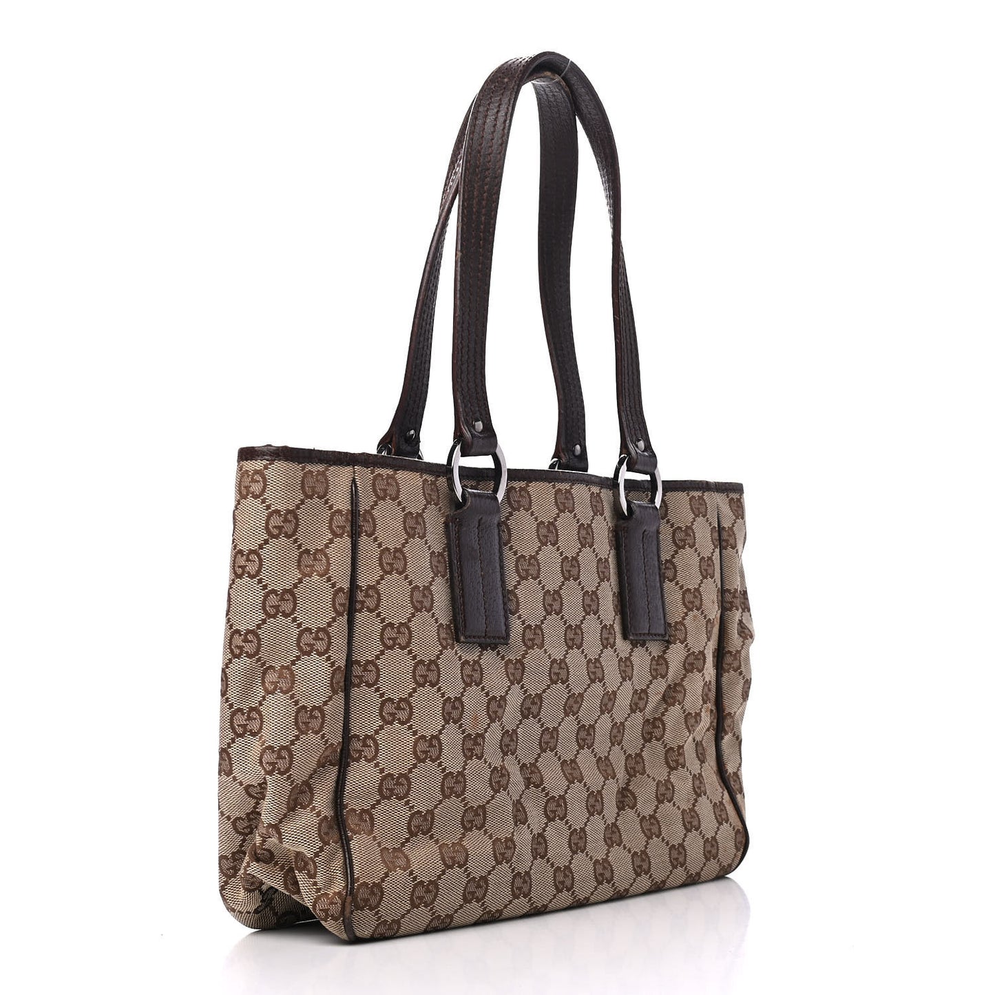 Monogram Medium Tote Dark Brown