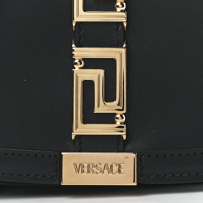 Versace Calfskin Small Greca Goddess Shoulder Bag Black 9 of 13