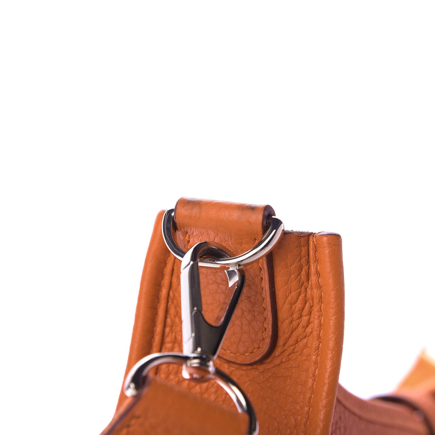 Hermes Taurillon Clemence Evelyne III GM Orange 10 of 13