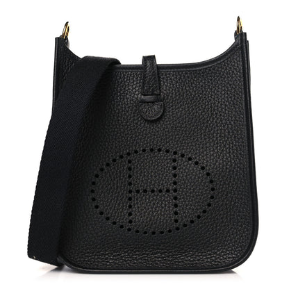 Hermes Taurillon Clemence Evelyne TPM Black 1 of 10