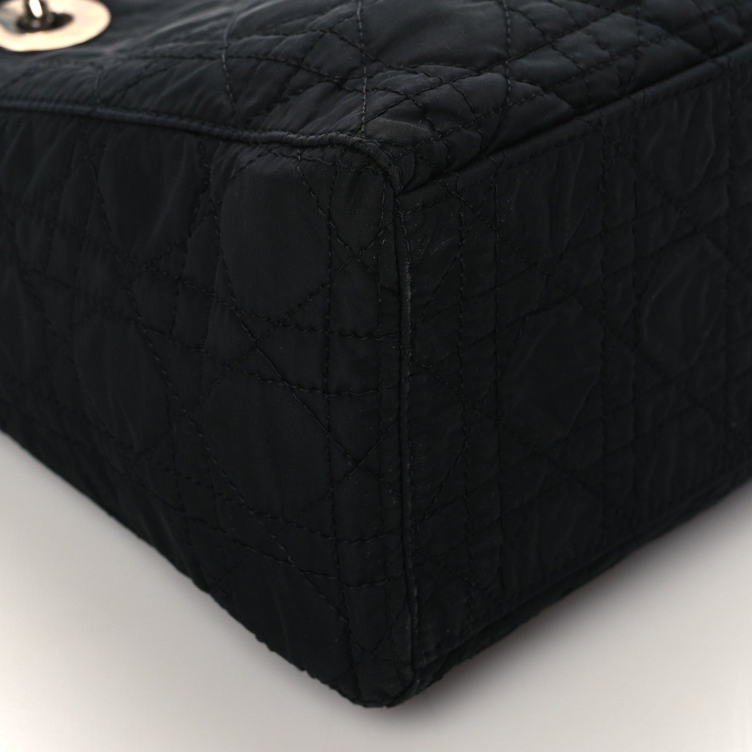 Christian Dior Nylon Cannage Medium Lady Dior Black 9 of 11