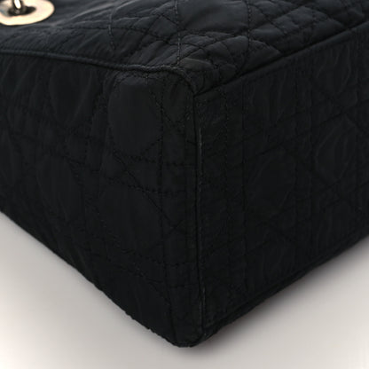 Christian Dior Nylon Cannage Medium Lady Dior Black 9 of 11