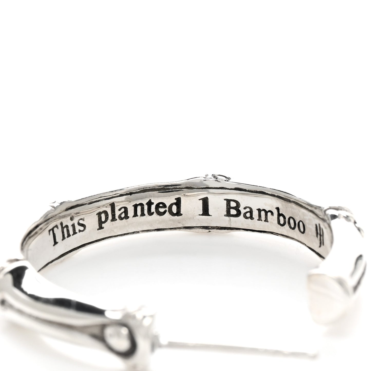 Sterling Silver Small Bamboo Hoop Earrings
