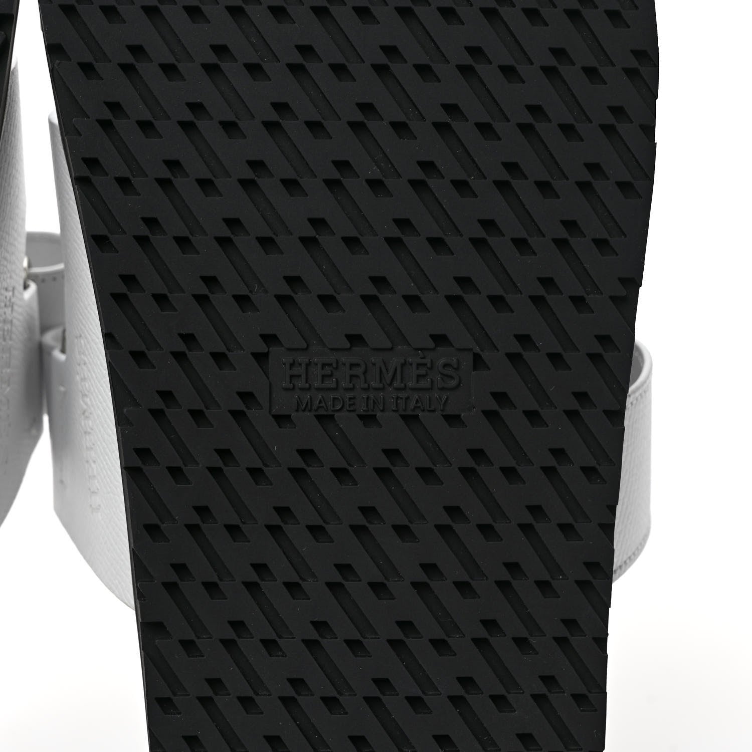 Hermes Epsom Womens Chypre Sandals 41 White 6 of 9