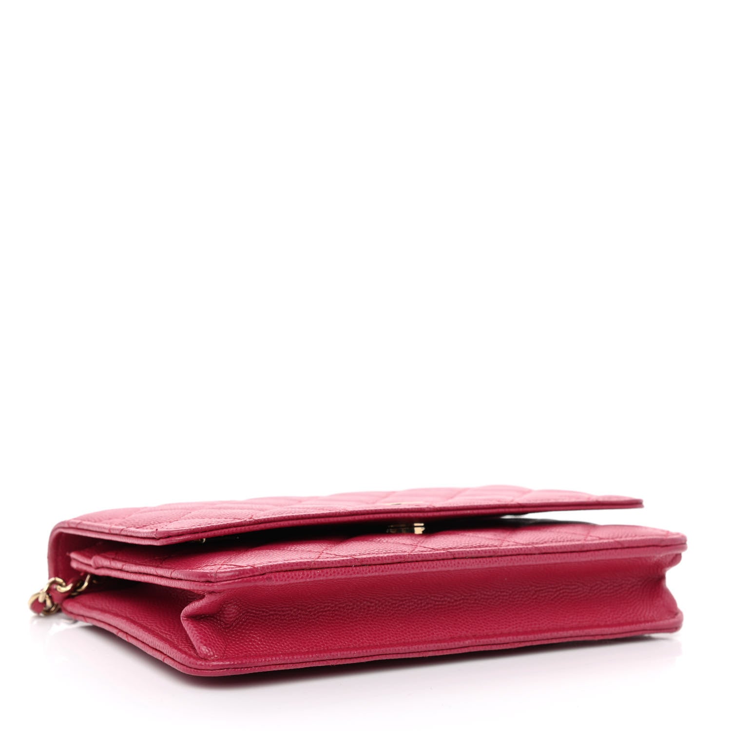Chanel Caviar Quilted Wallet On Chain WOC Dark Pink 4 of 13